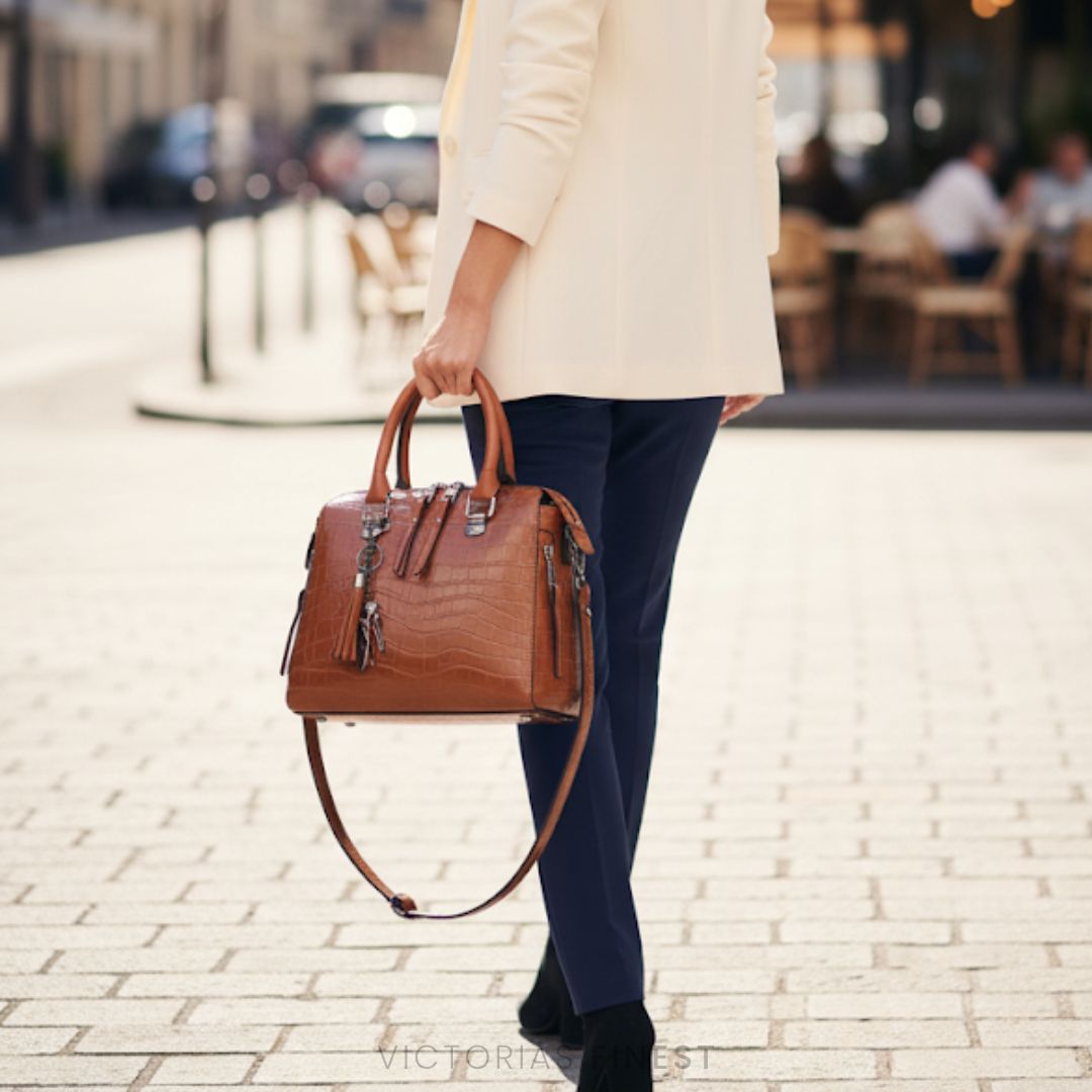 4-Piece Croc Handbag Set