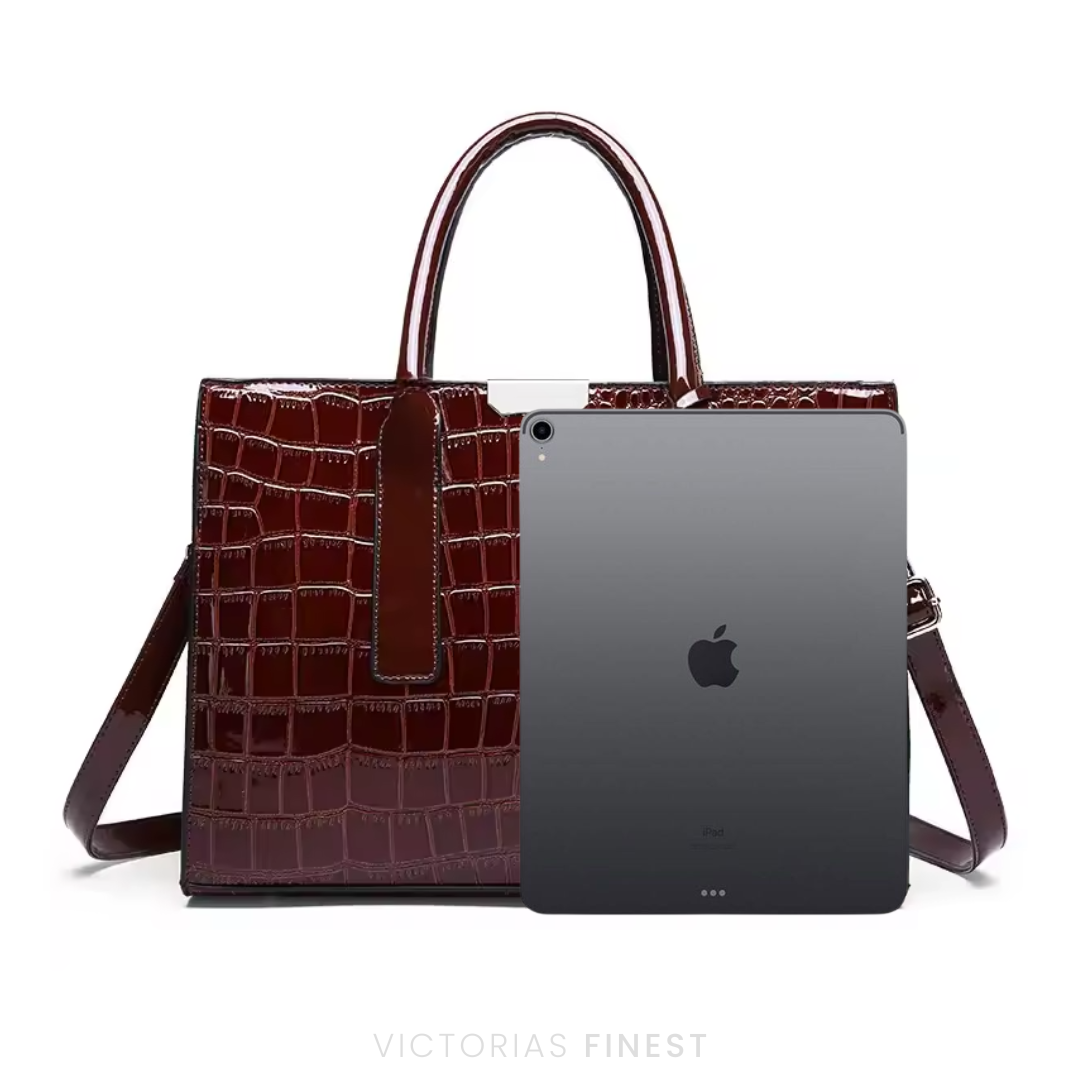 New York Croc-Print Carryall
