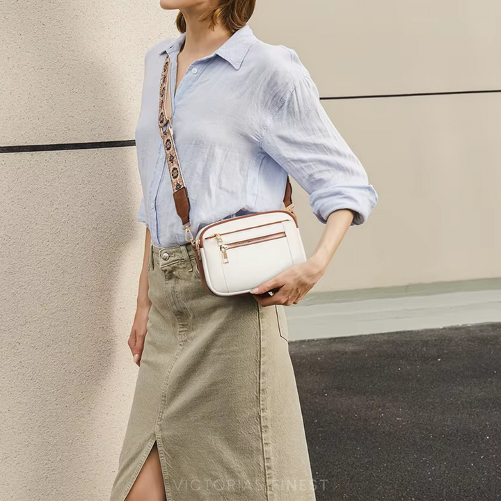 Pattern Strap Crossbody Bag