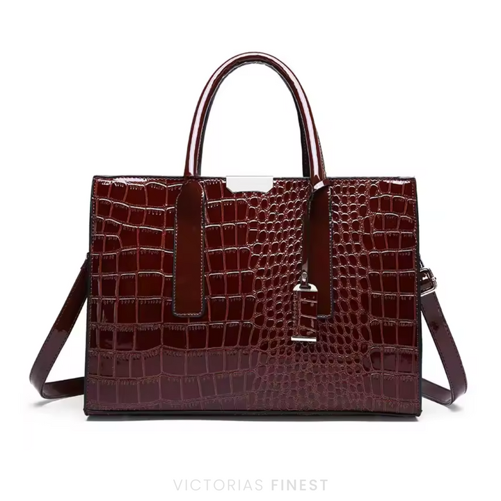New York Croc-Print Carryall