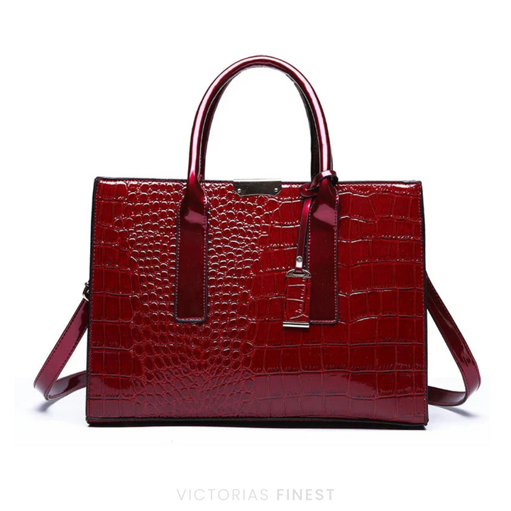 New York Croc-Print Carryall