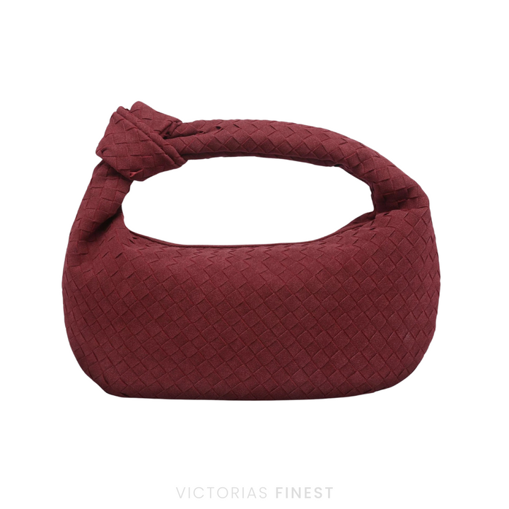 Knotted Suede Shoulder Bag