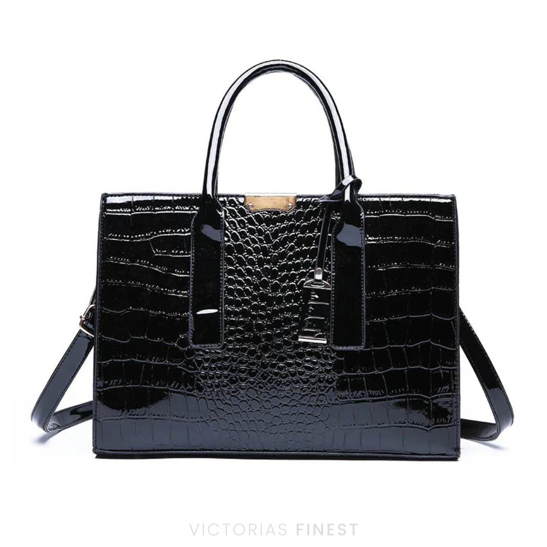 New York Croc-Print Carryall