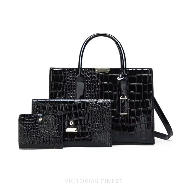 New York Croc-Print Carryall