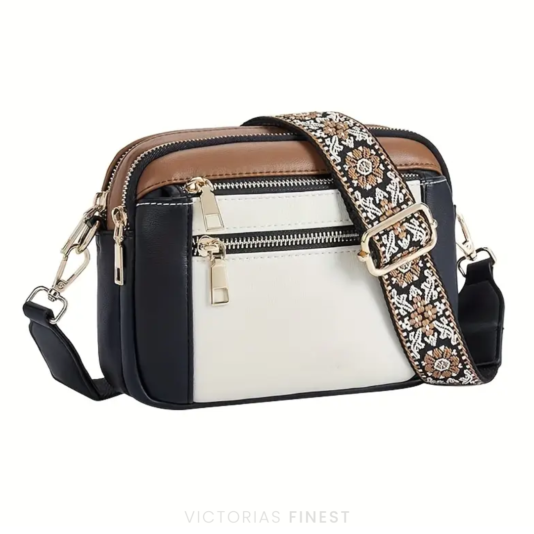 Pattern Strap Crossbody Bag