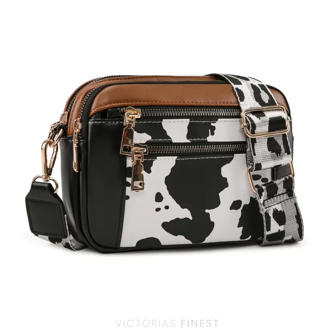 Pattern Strap Crossbody Bag