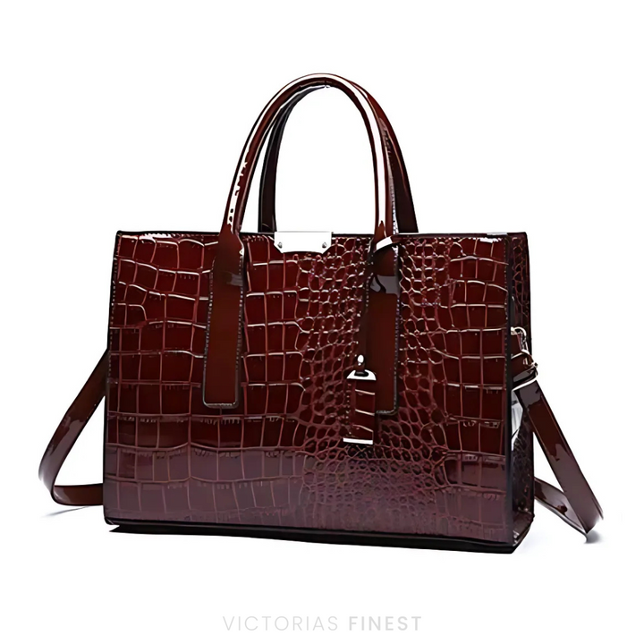 New York Croc-Print Carryall