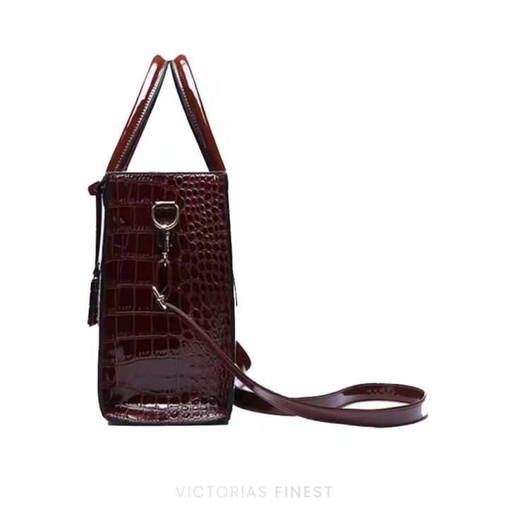New York Croc-Print Carryall