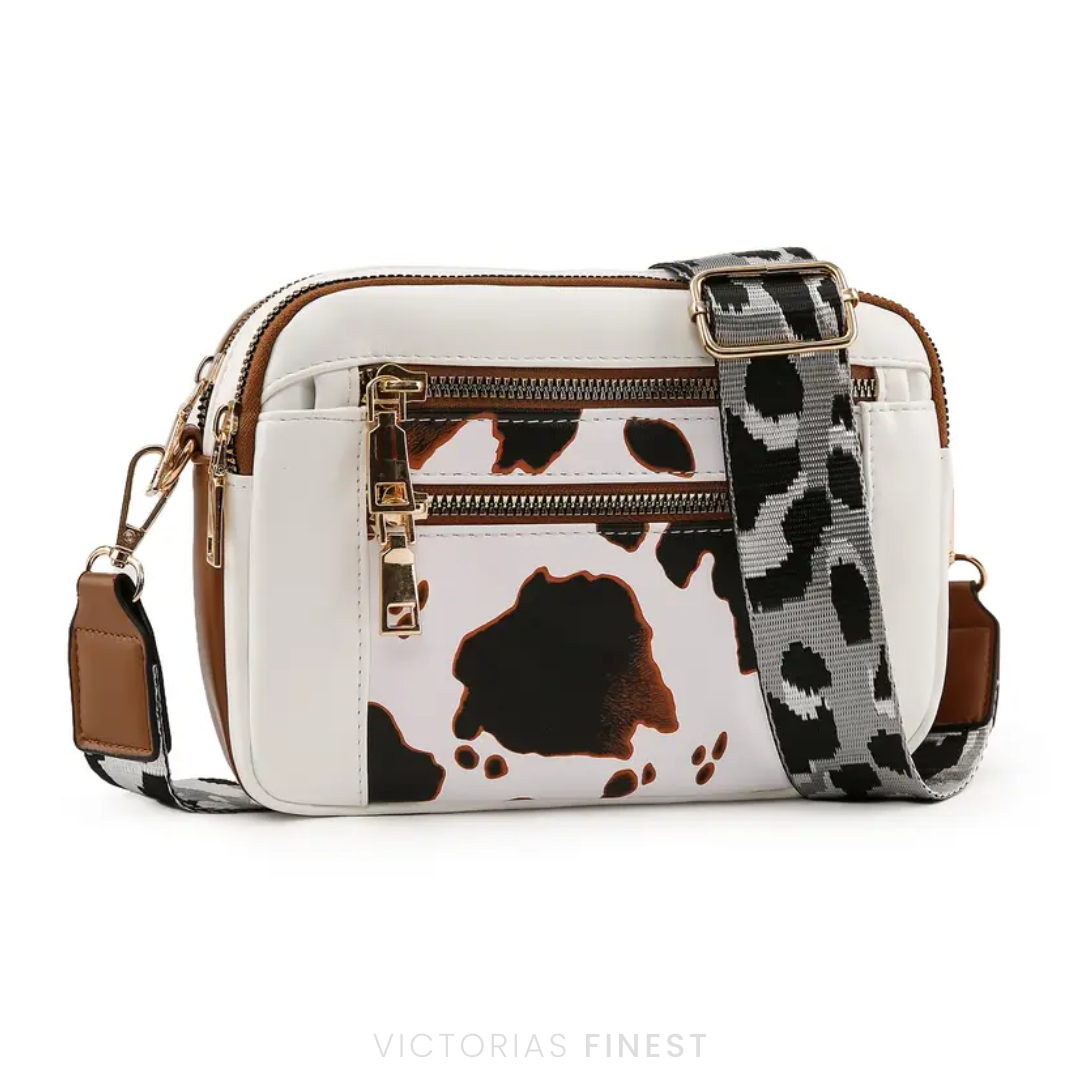 Pattern Strap Crossbody Bag