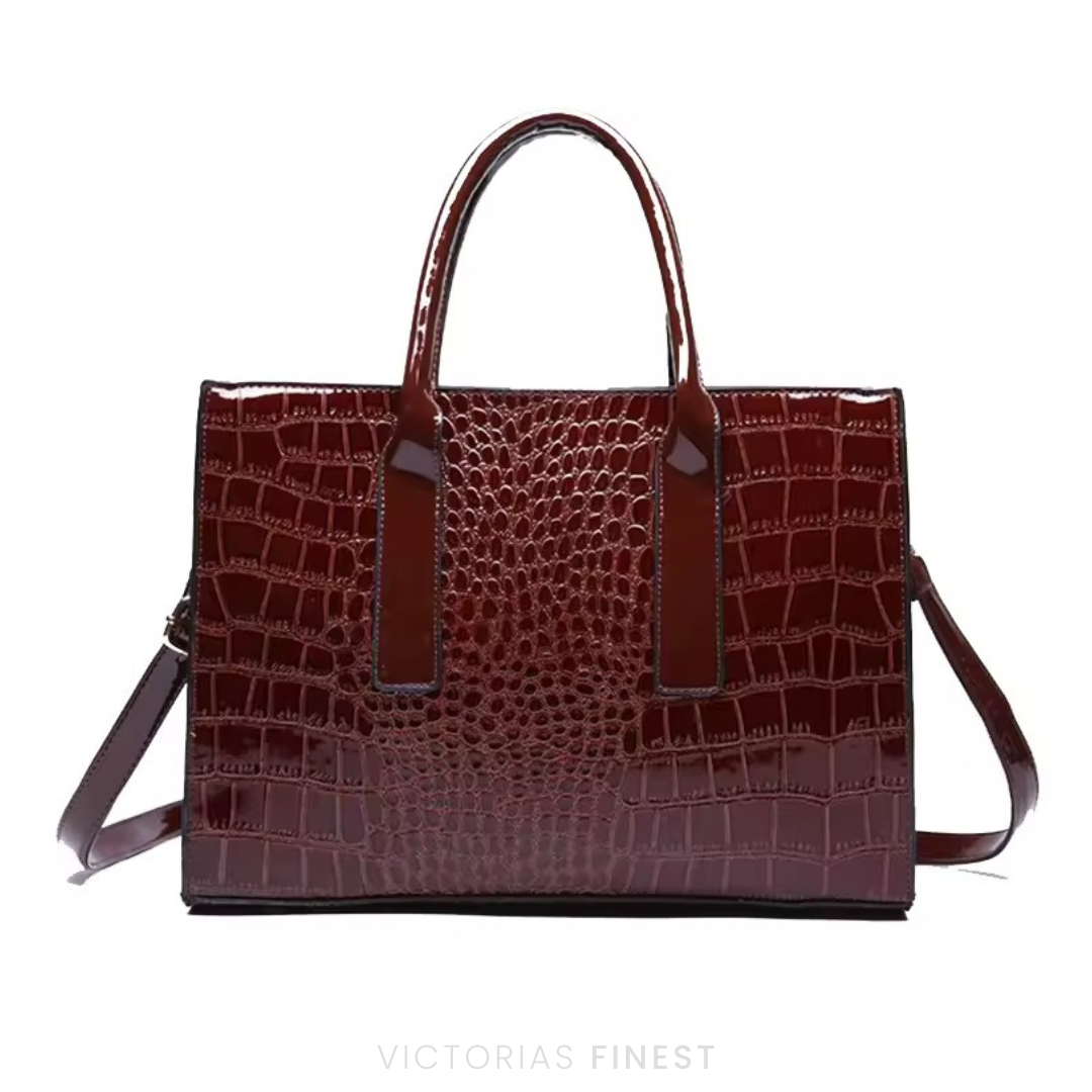 New York Croc-Print Carryall